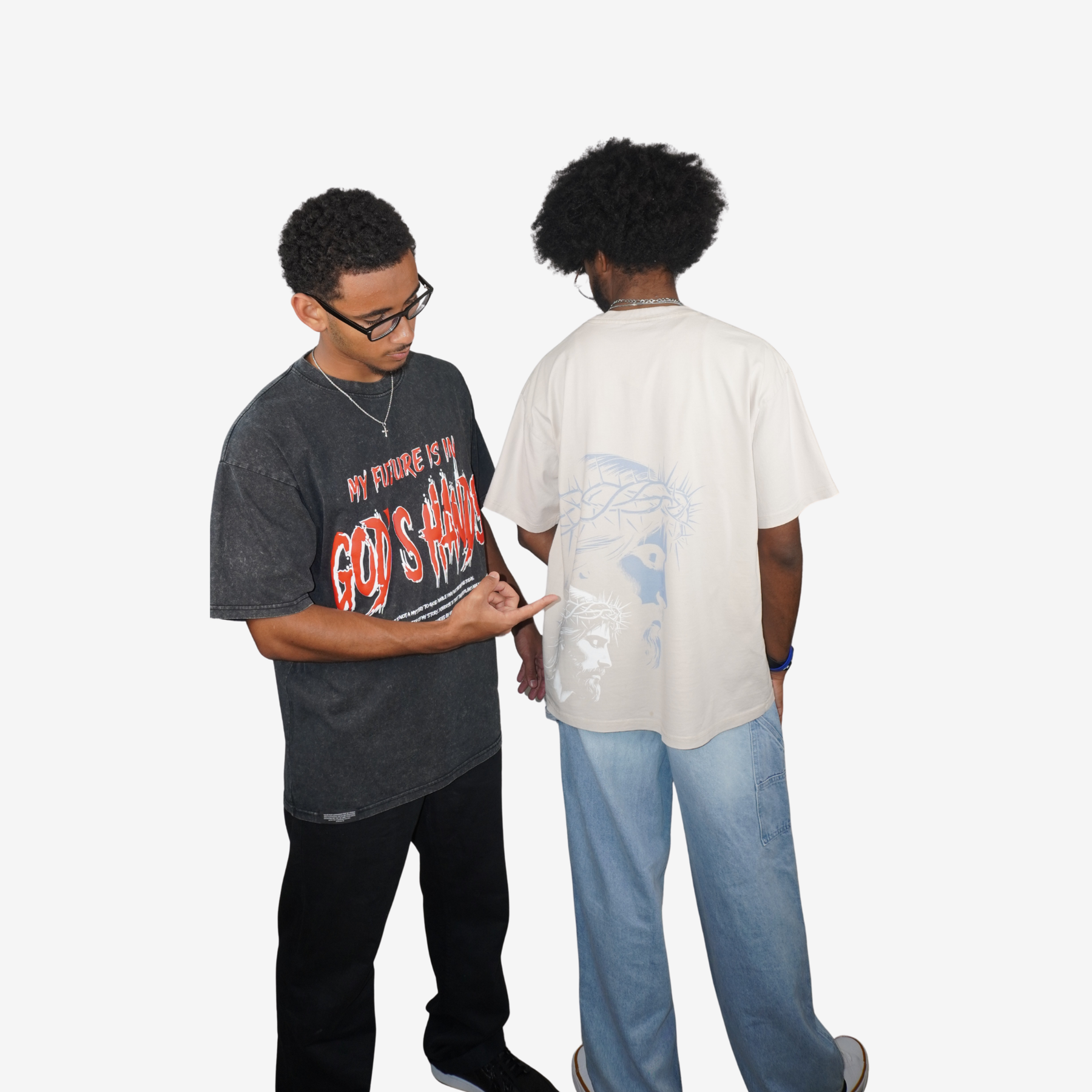 JESUS — Greek (Ἰησοῦς / Iēsous) – Unisex Premium Oversized T-Shirt