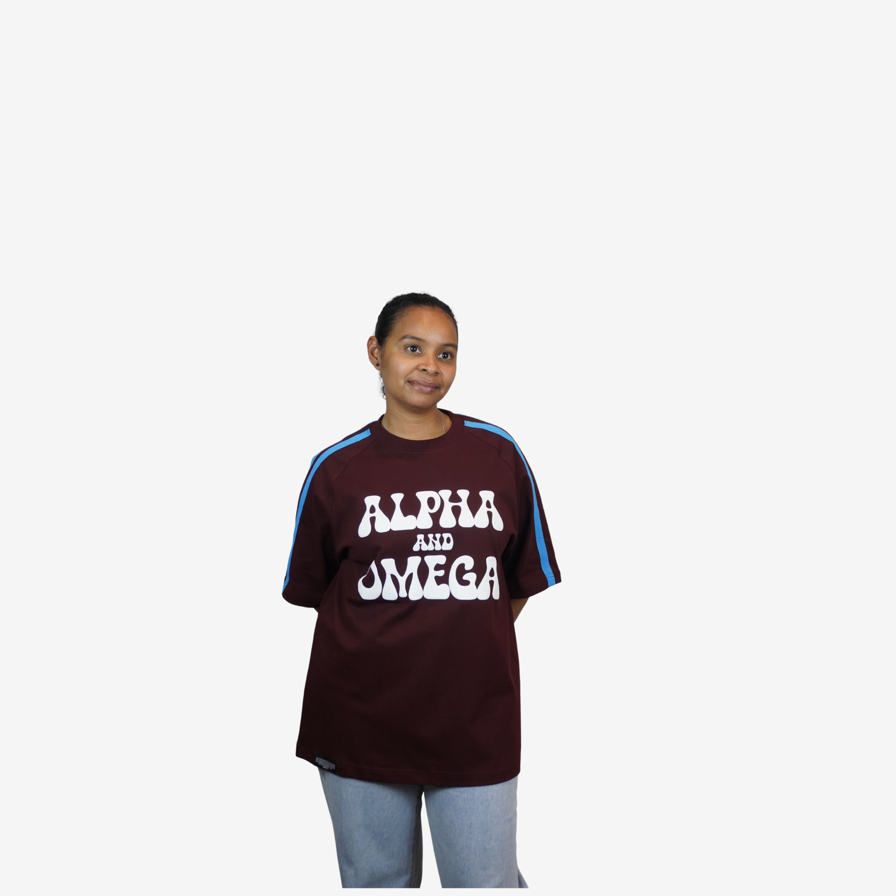 ALPHA AND OMEGA – Unisex Premium Oversized 3D Puff Print T-Shirt
