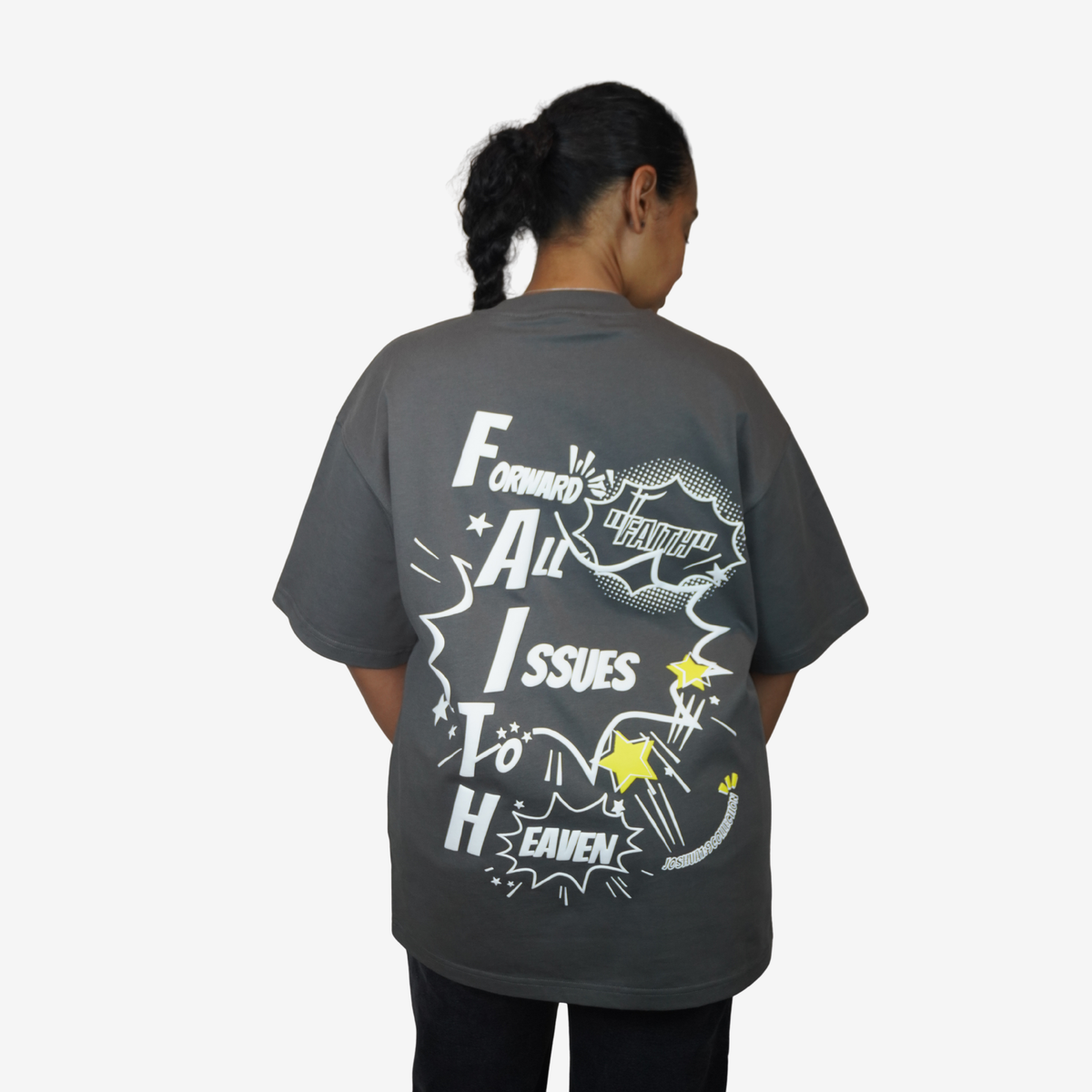 FAITH – Unisex Premium Oversized 3D Puff Print T-Shirt