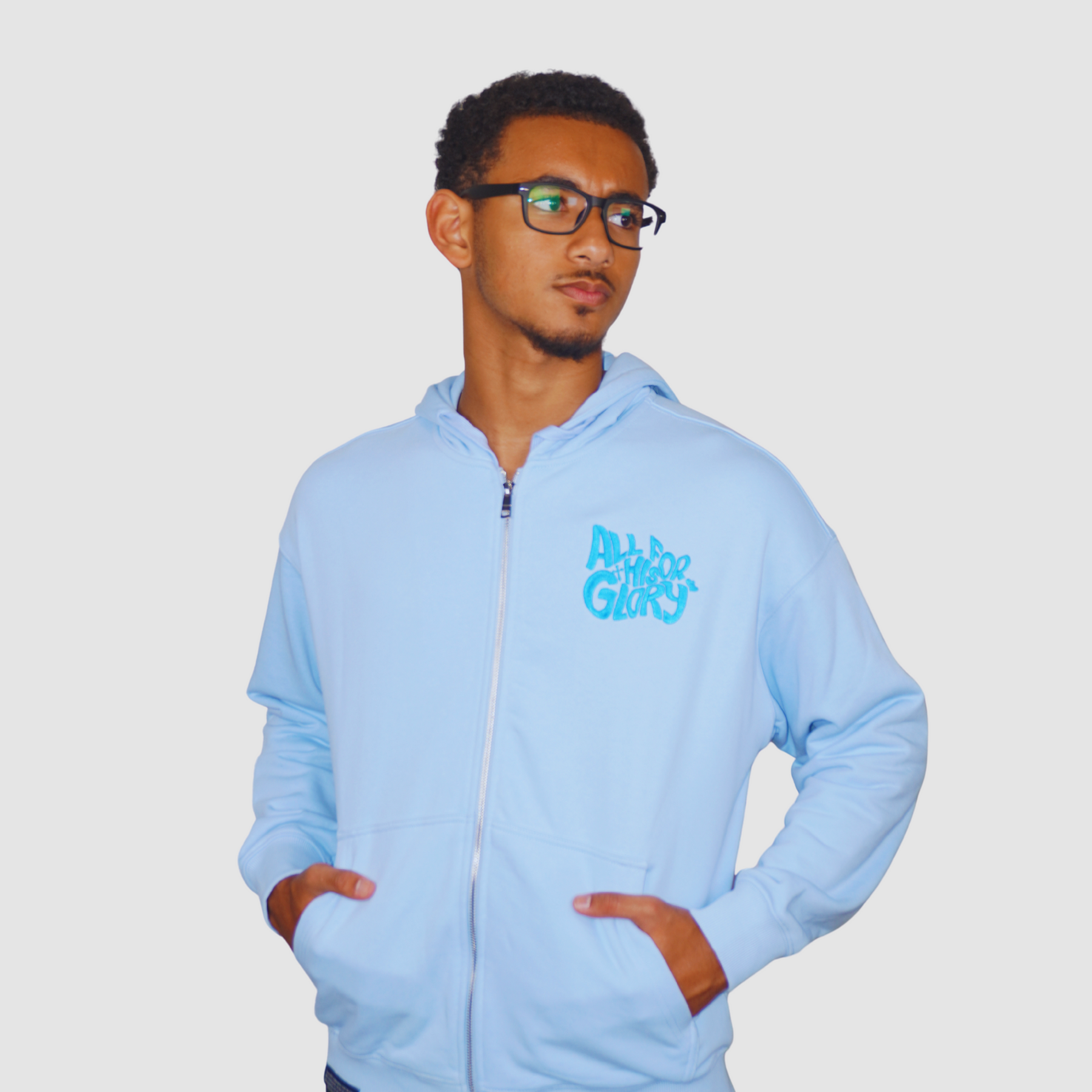 GOD’S CHILD I Luxury Oversized Heavyweight Zip-Up Hoodie – Unisex