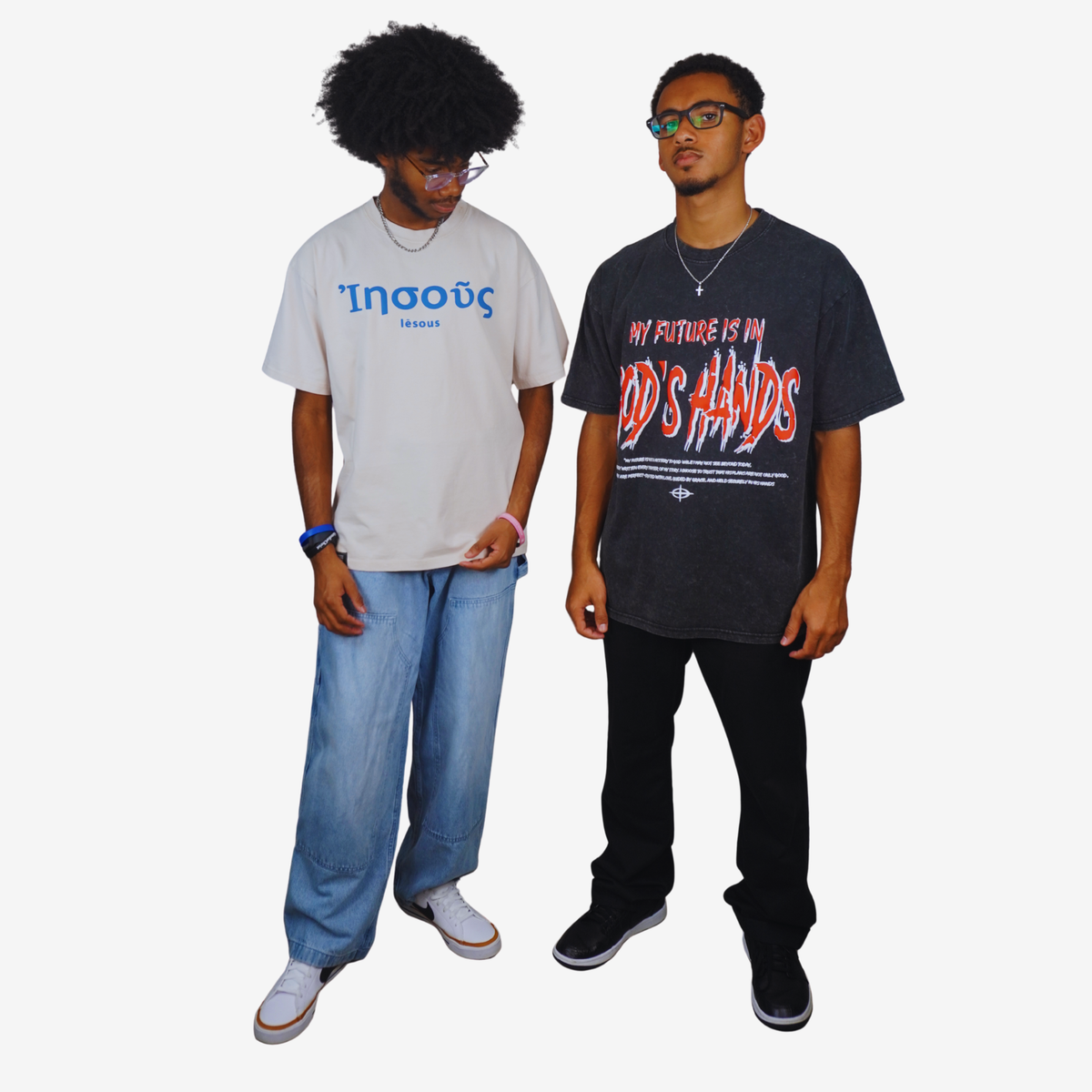 GOD'S HAND – Unisex Premium Oversized 3D Puff Print T-Shirt