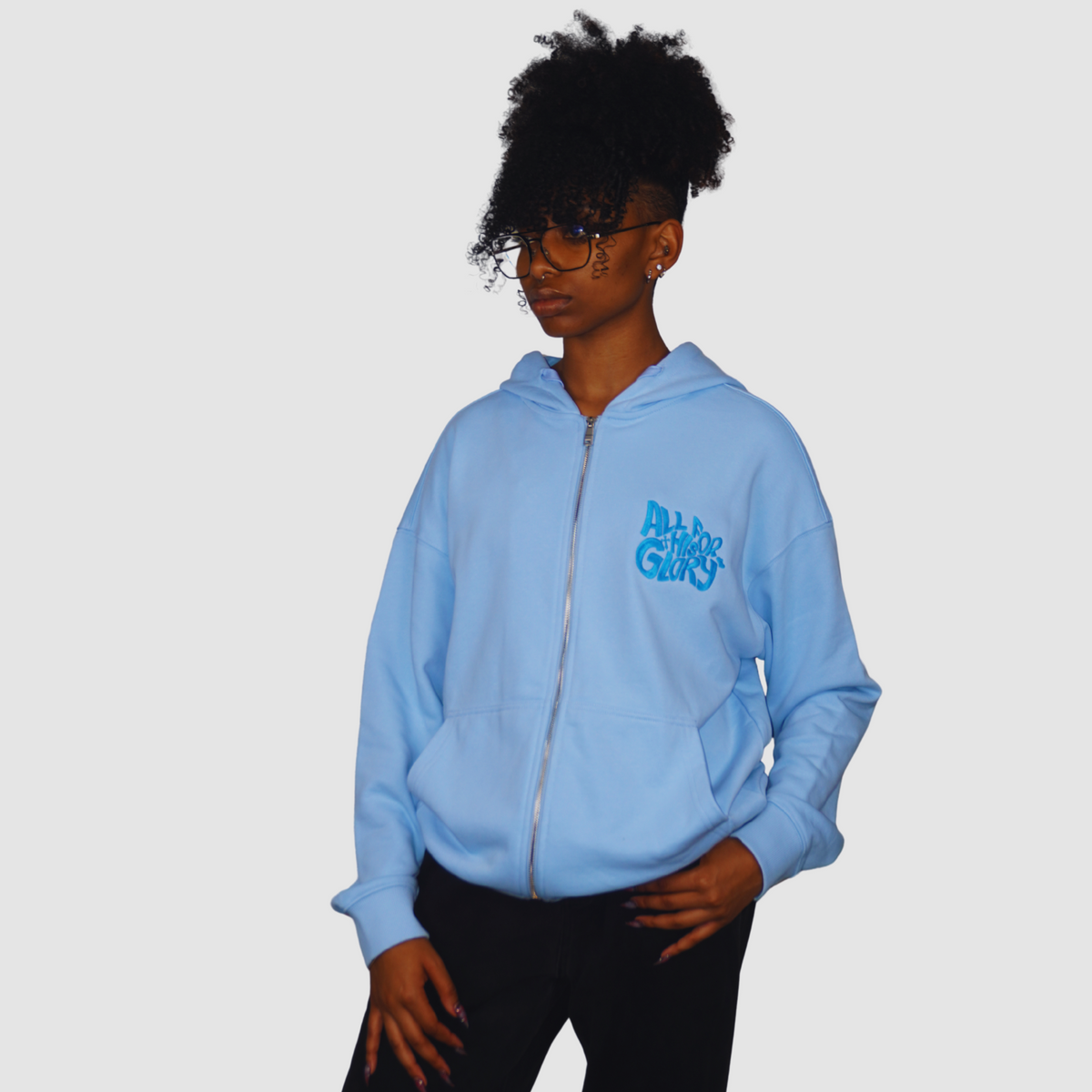 GOD’S CHILD I Luxury Oversized Heavyweight Zip-Up Hoodie – Unisex