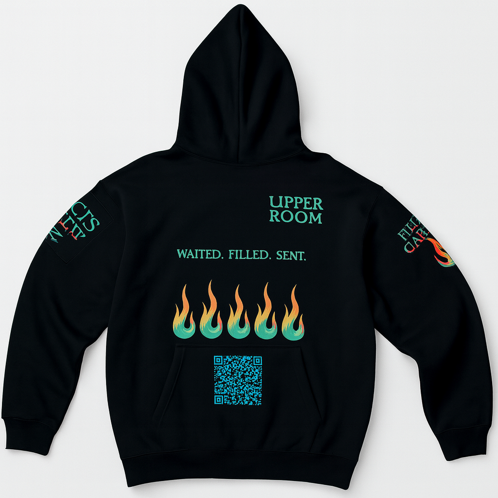 UPPER ROOM — “WAITED. FILLED. SENT.” Premium Unisex Hoodie