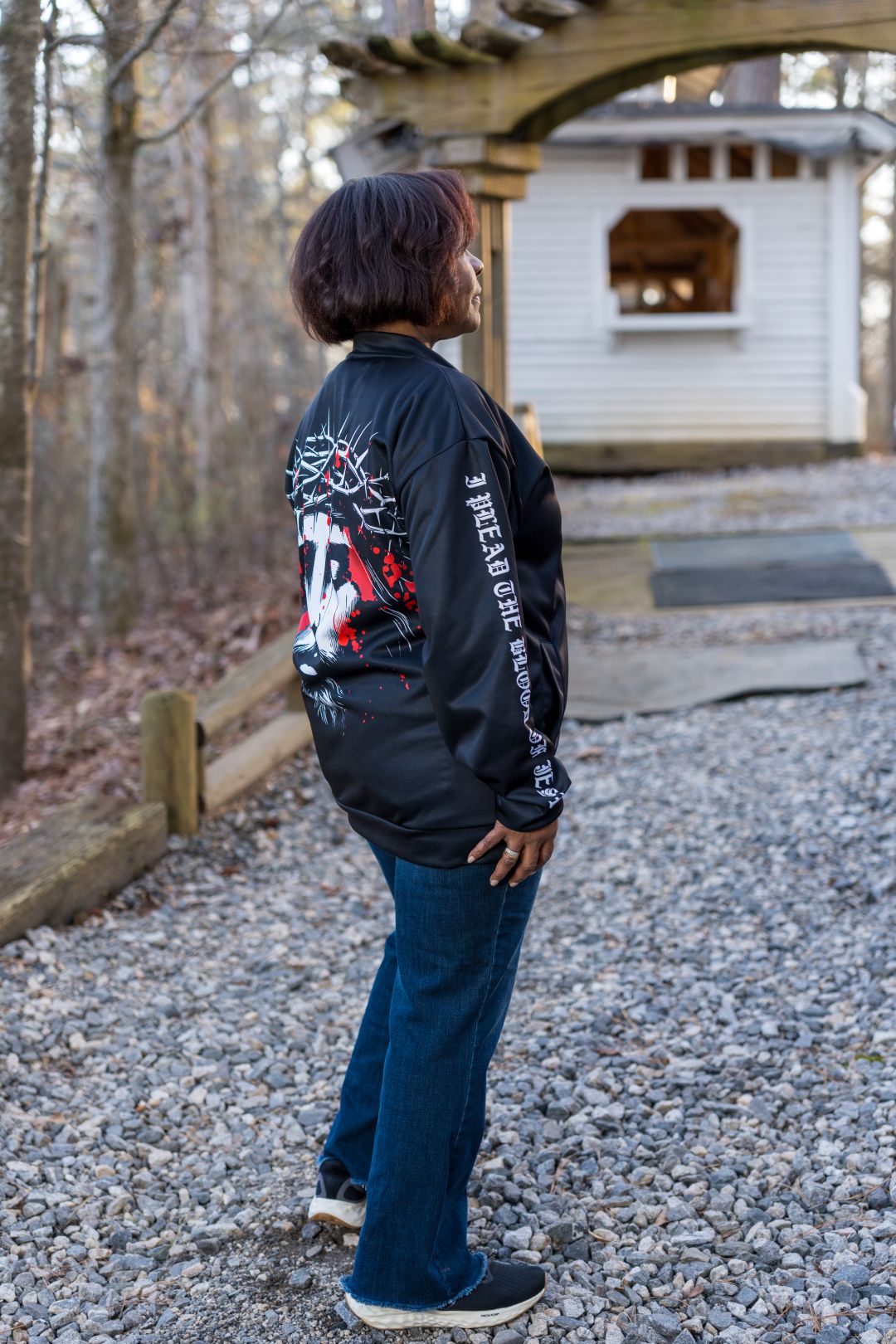 Plead The Blood I Unisex Bomber Jacket