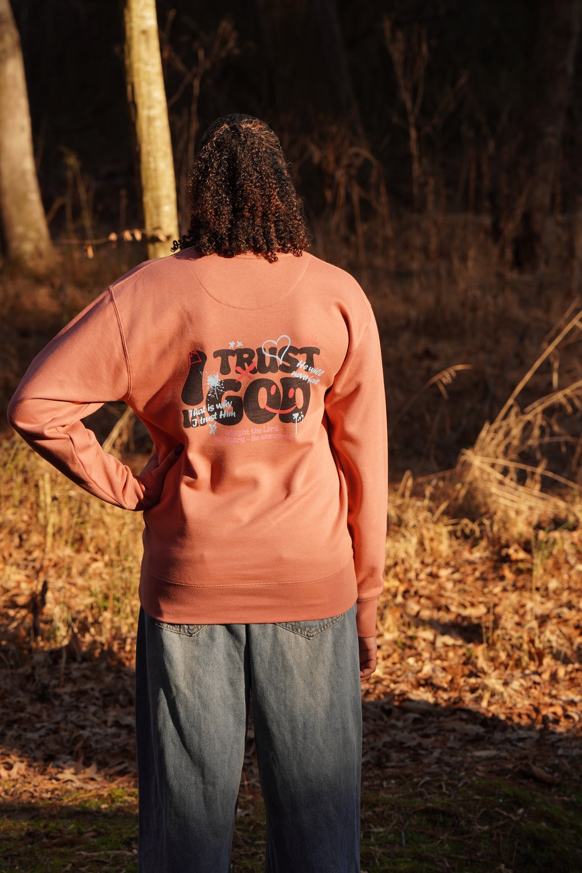 I Trust In God I Unisex Premium Sweatshirt