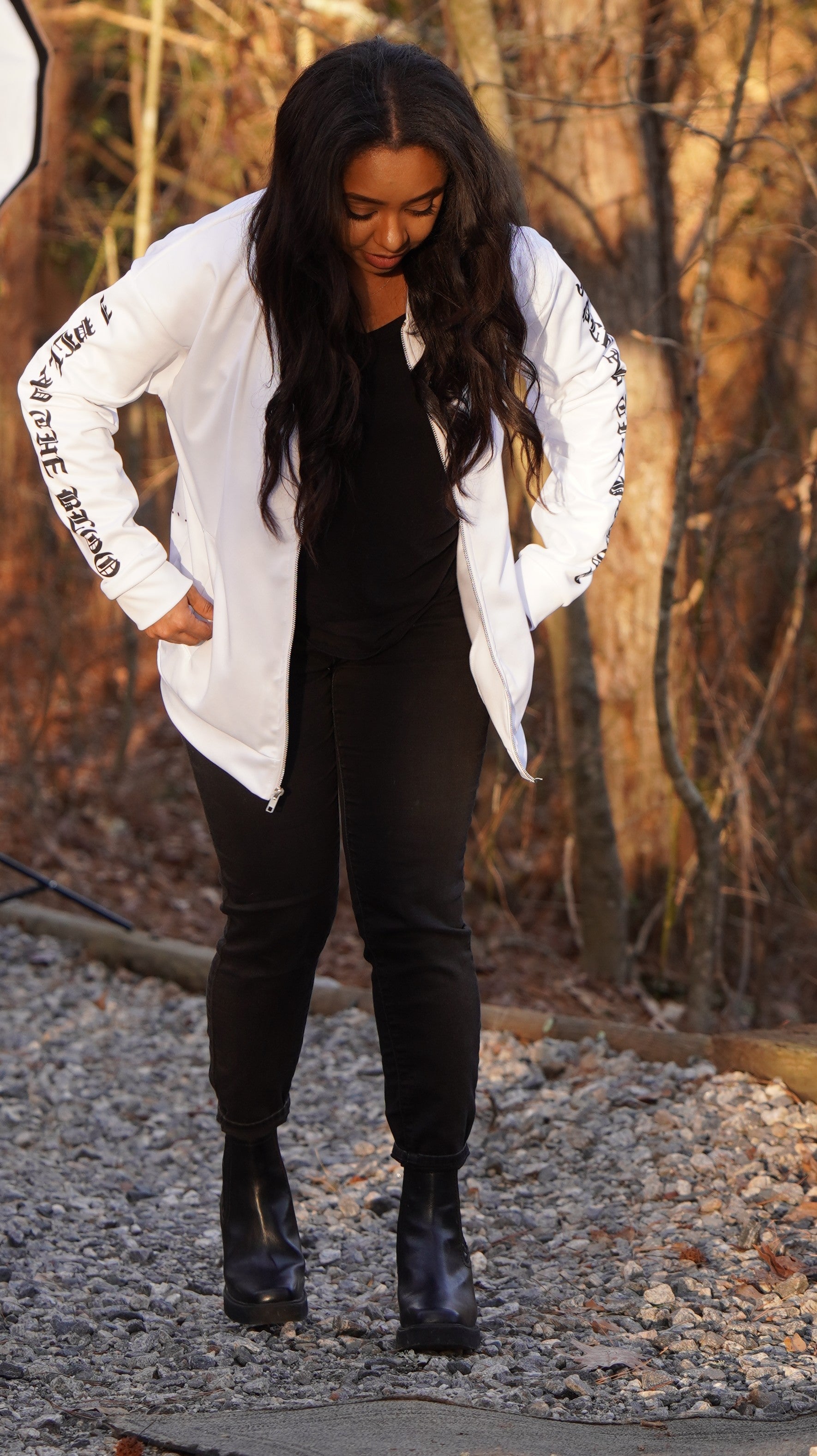 Plead The Blood I Unisex Bomber Jacket