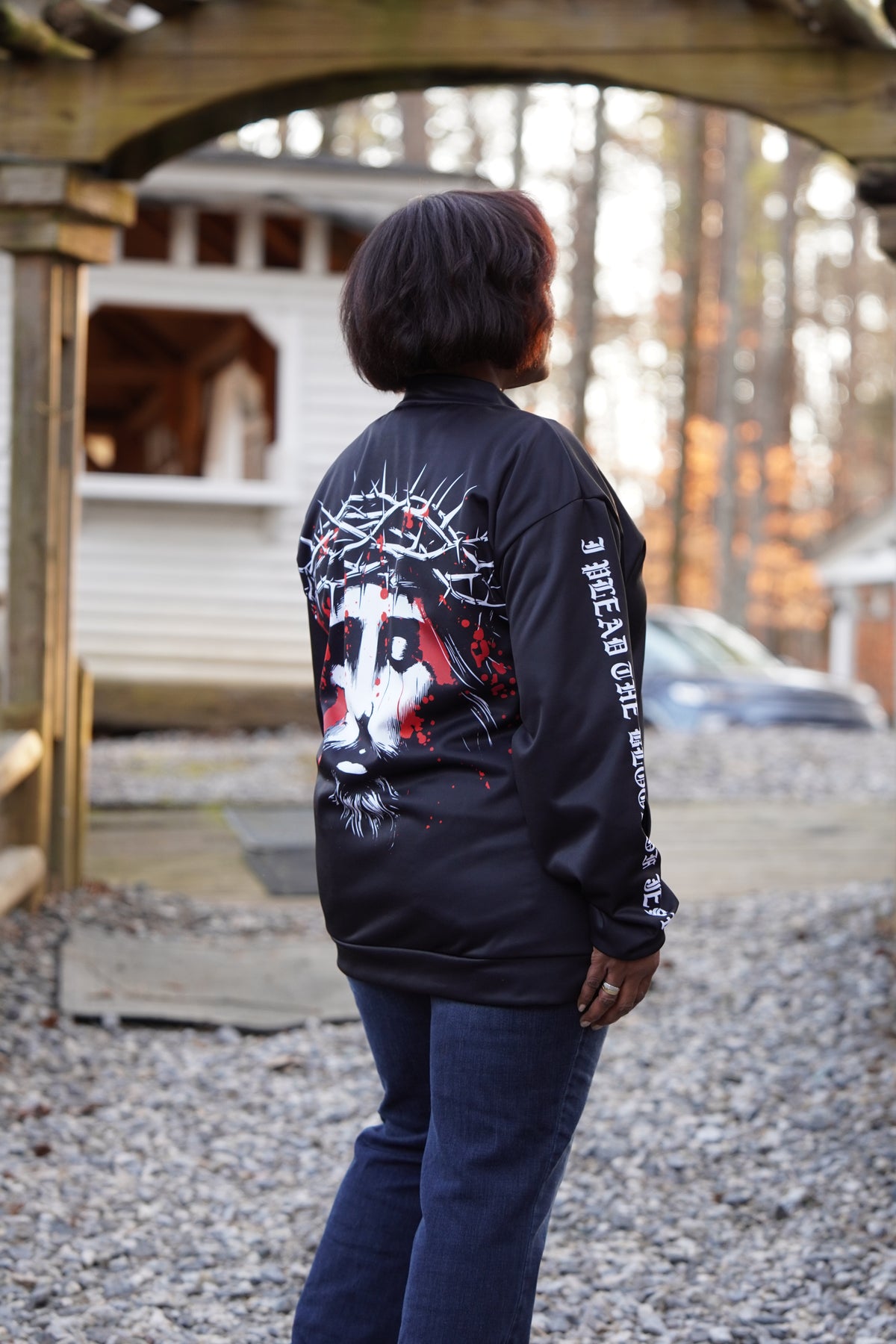 Plead The Blood I Unisex Bomber Jacket