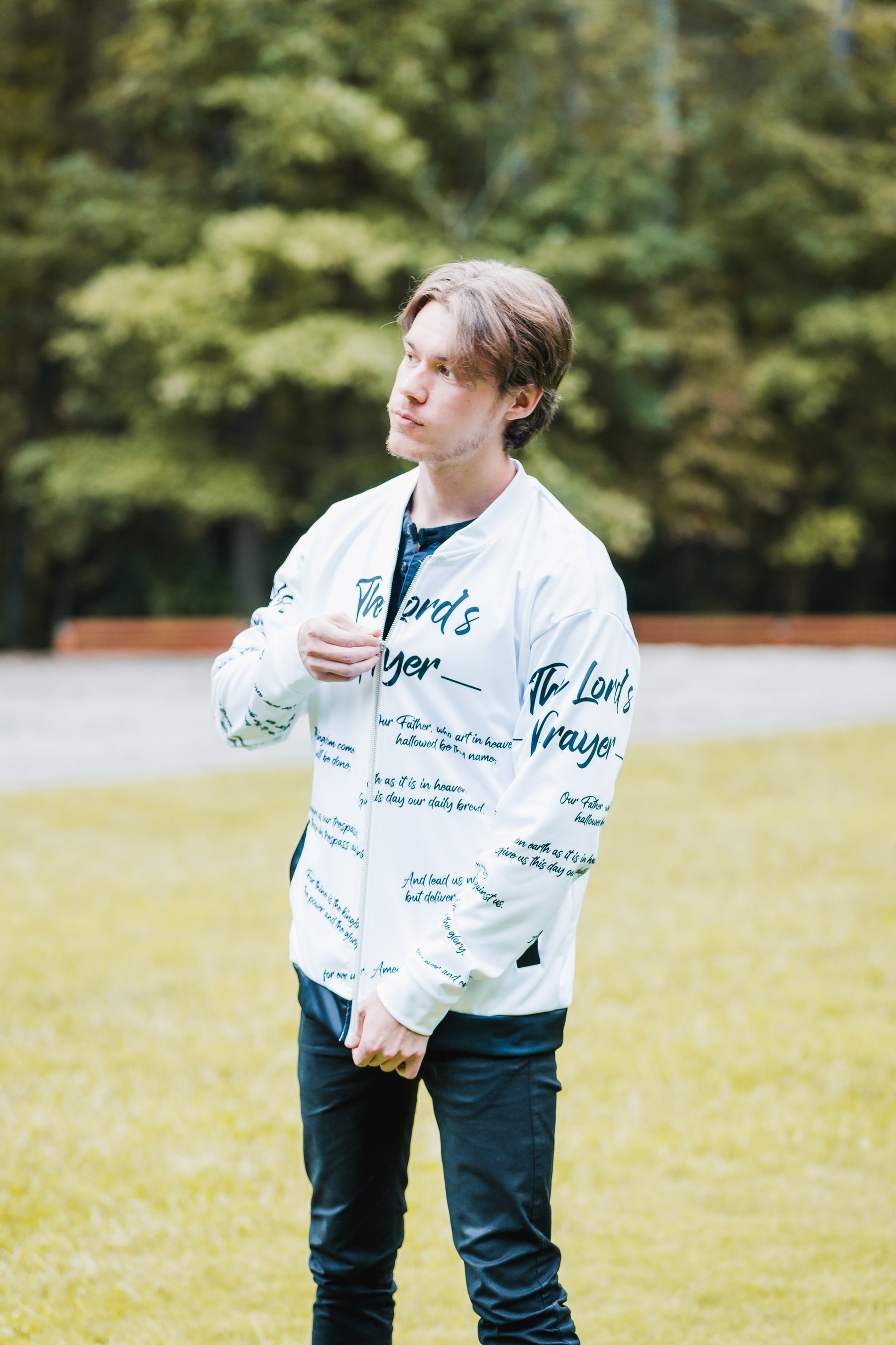 THE LORD'S PRAYER I UNISEX BOMBER JACKET