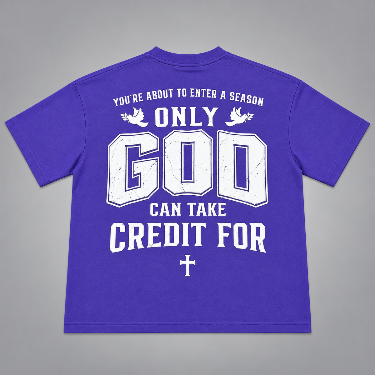 ONLY GOD | Signature 3D Puff Print Oversized Tee