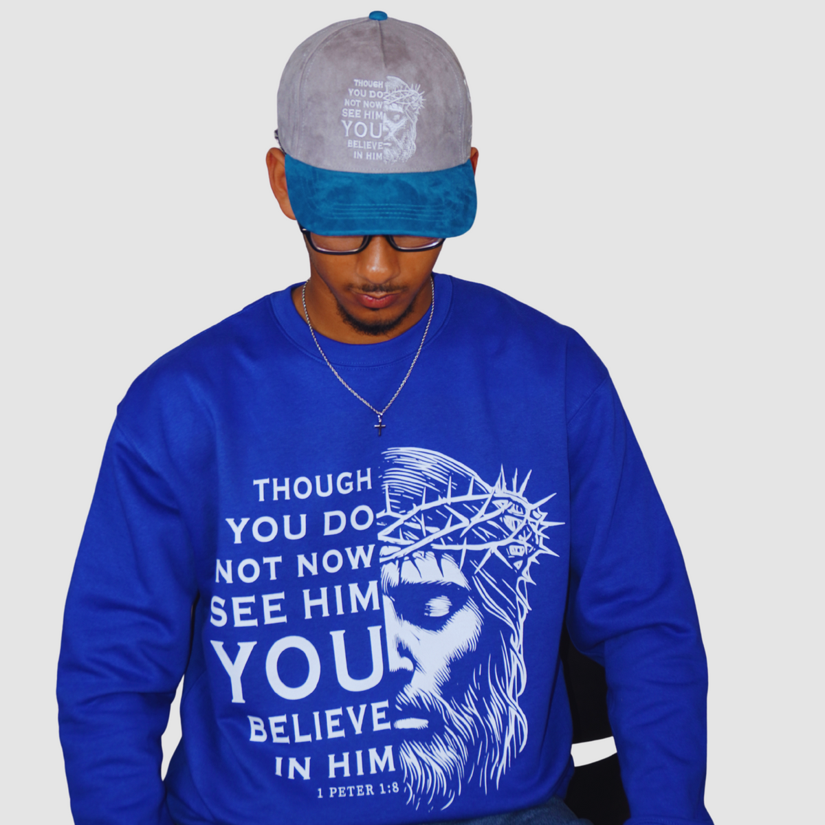 JESUS I BELIEVE – Premium Suede Embroidered Baseball Cap