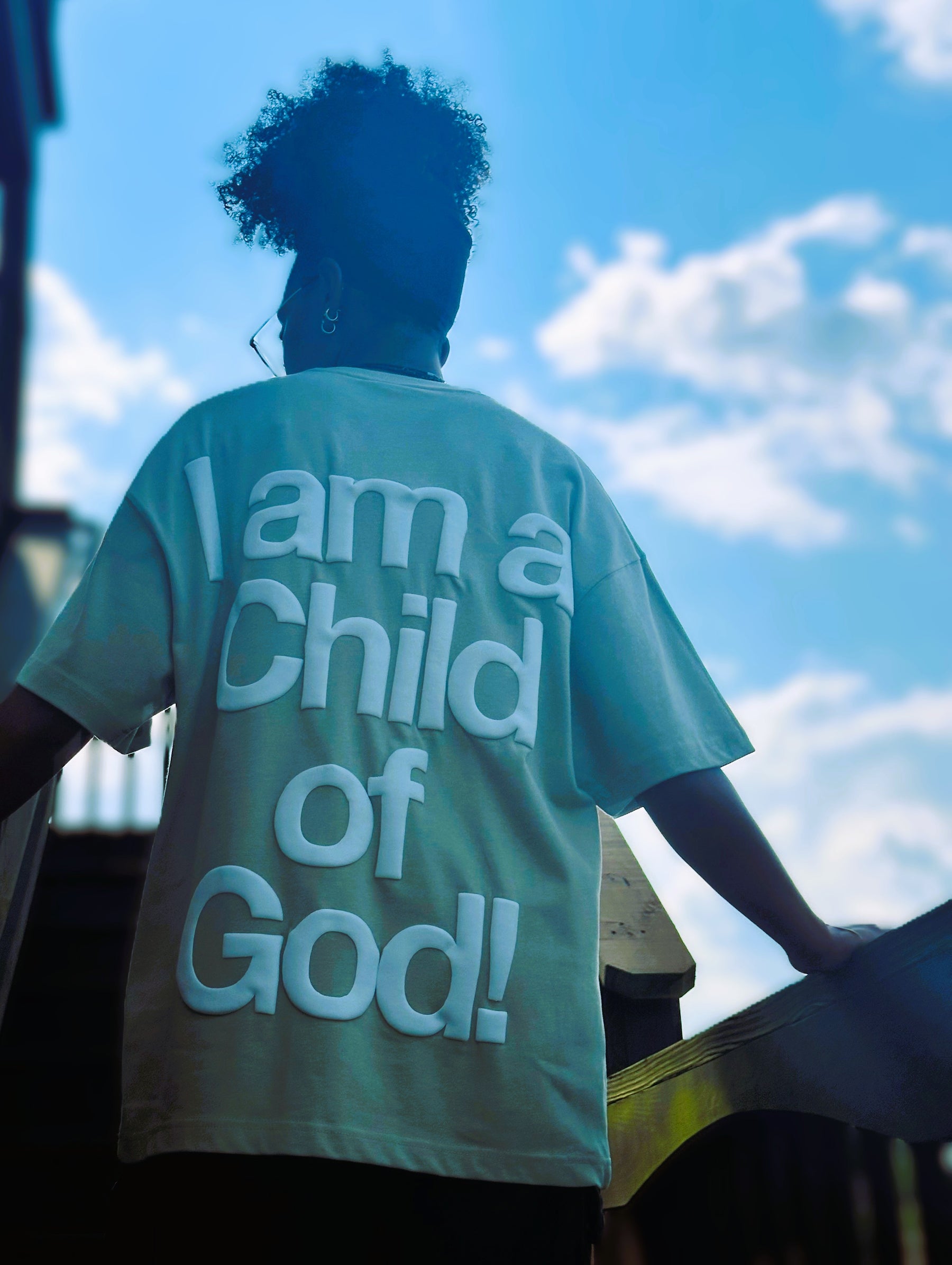 I AM A CHILD OF GOD – Unisex Premium 3D Puff Print T-Shirt
