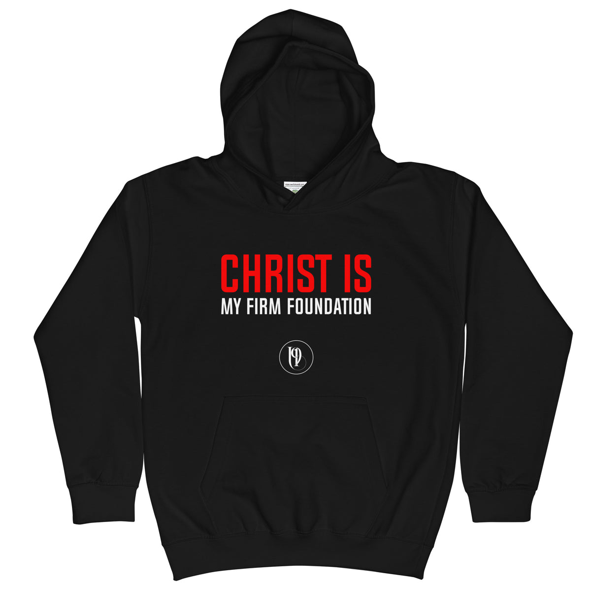 CHRIST IS MY FIRM FOUNDATION I KIDS HOODIE