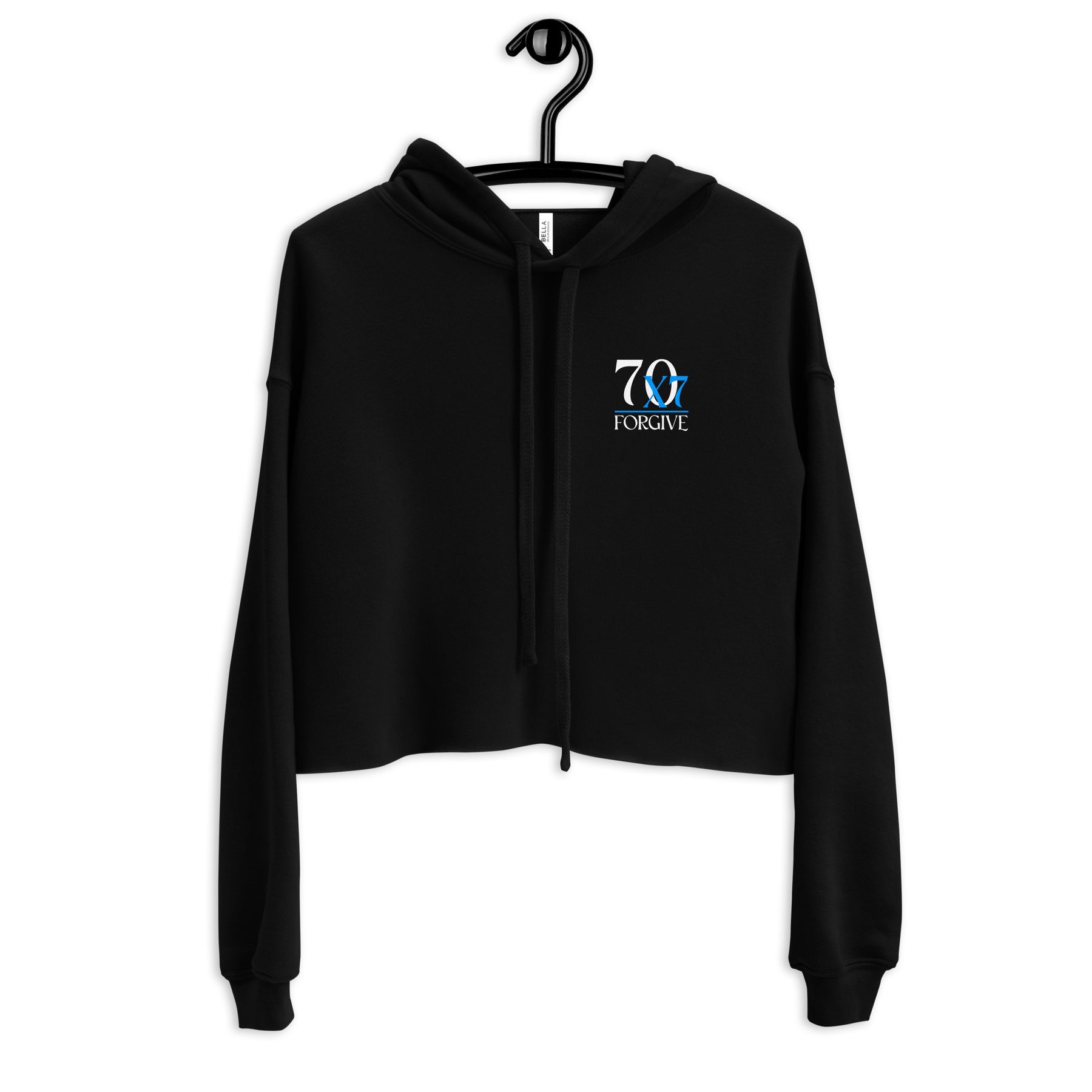 70 X 7 FORGIVE I PREMIUM WOMEN'S CROP HOODIE