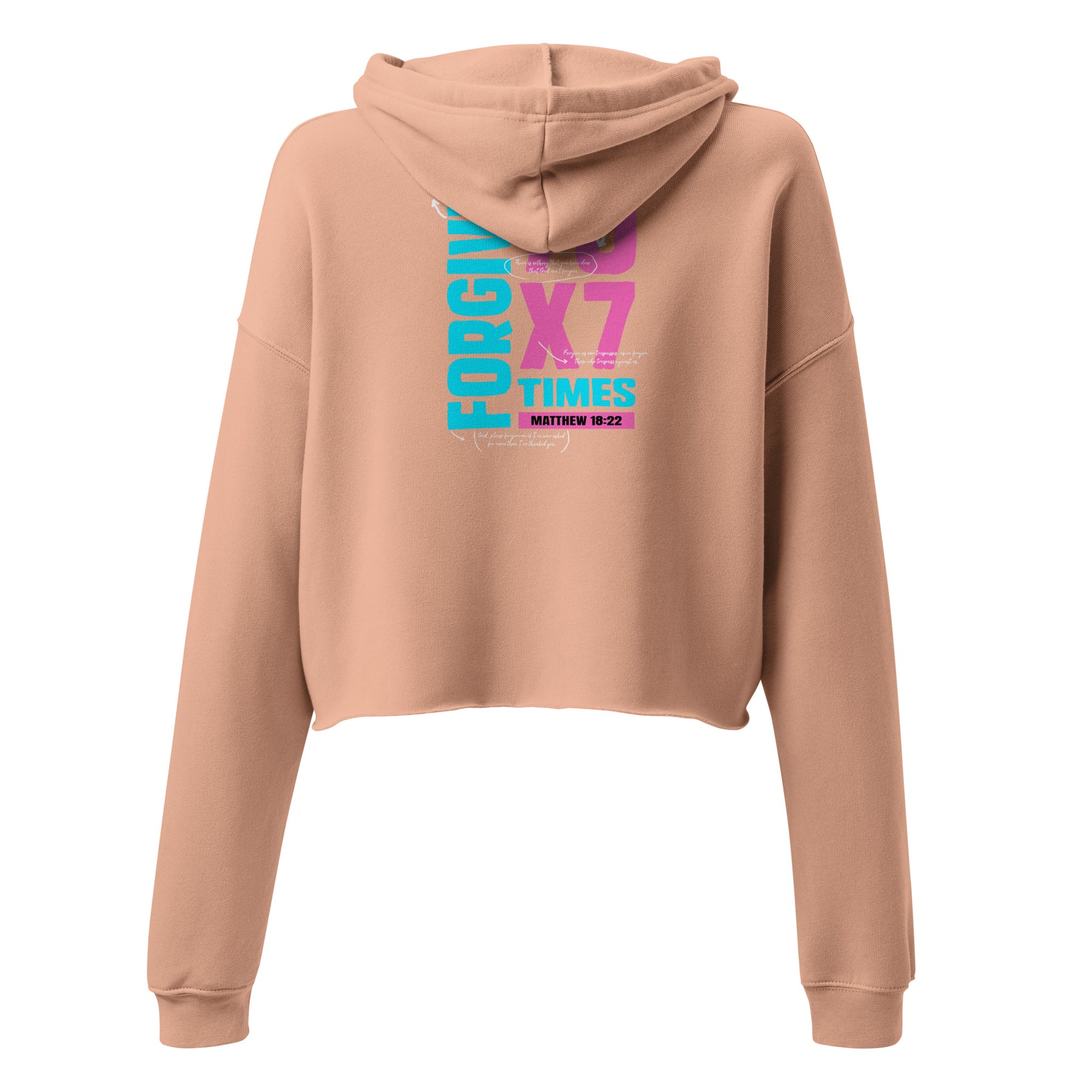 70 X 7 FORGIVE I PREMIUM WOMEN'S CROP HOODIE