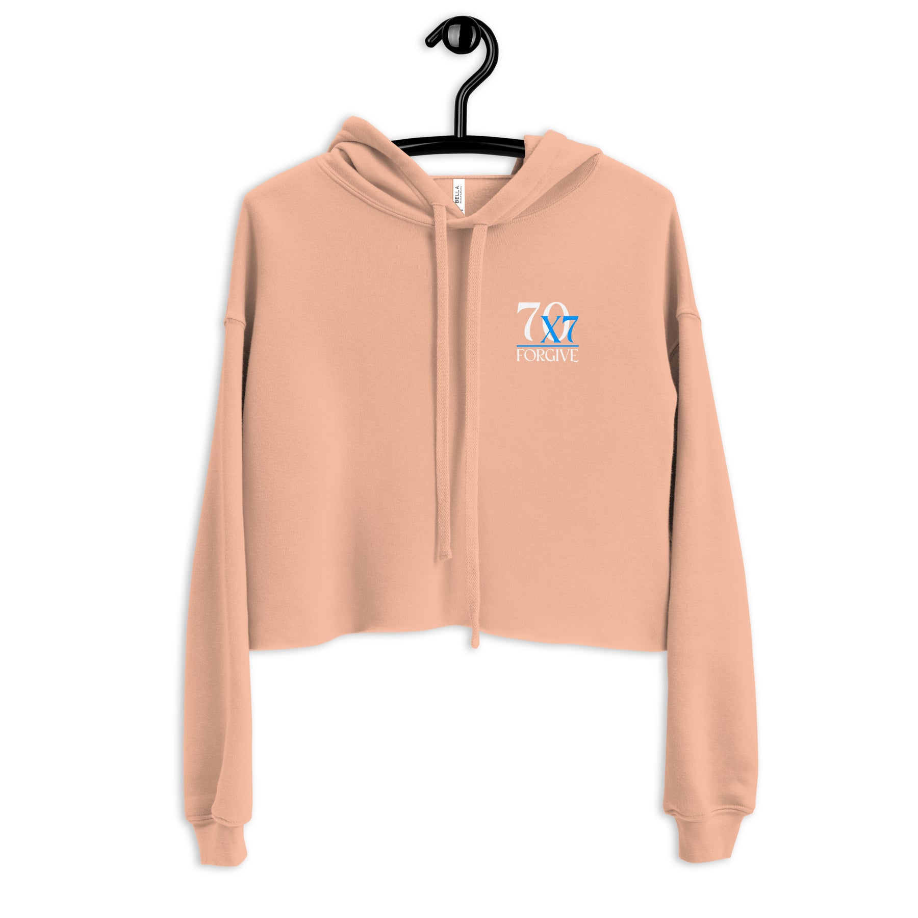70 X 7 FORGIVE I PREMIUM WOMEN'S CROP HOODIE
