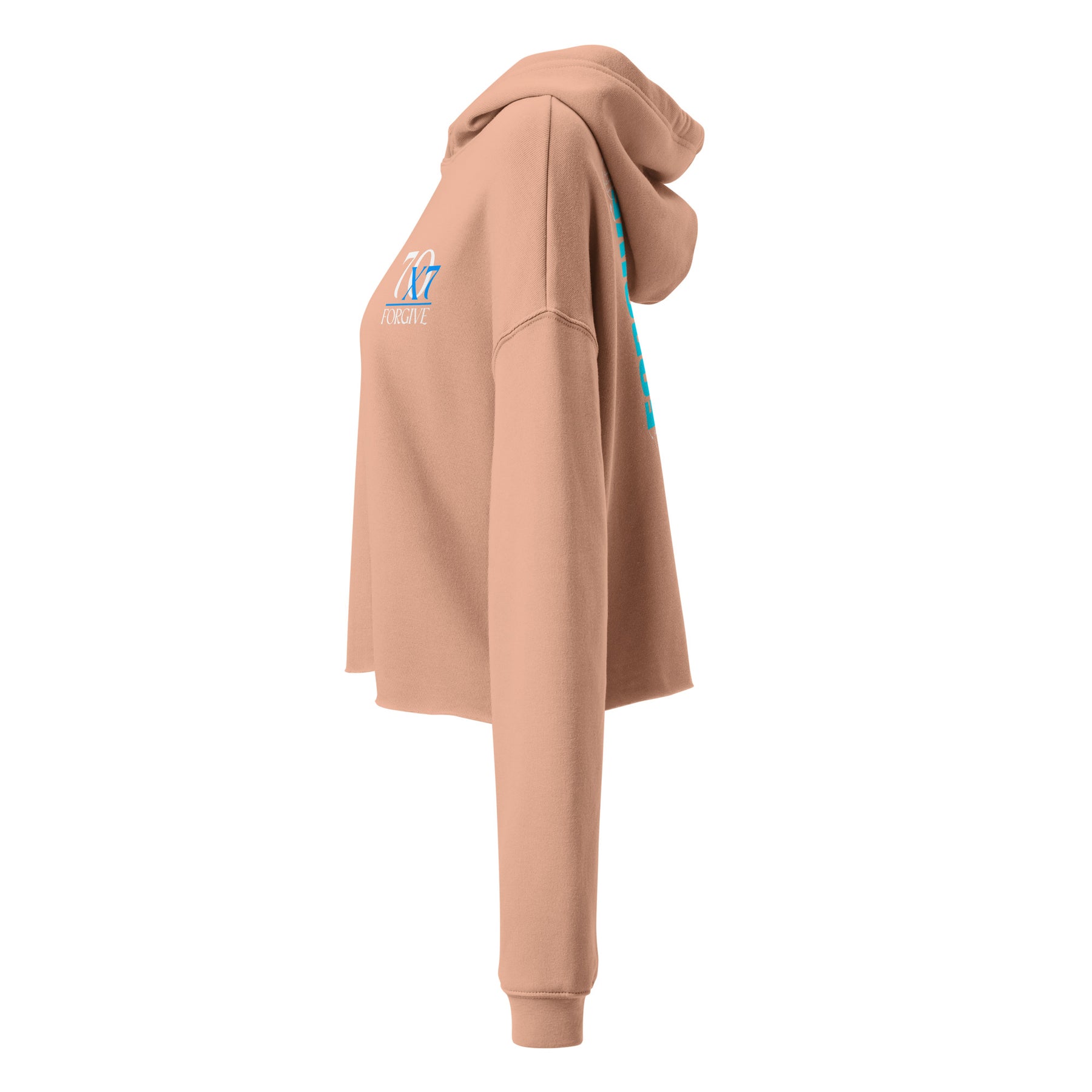 70 X 7 FORGIVE I PREMIUM WOMEN'S CROP HOODIE