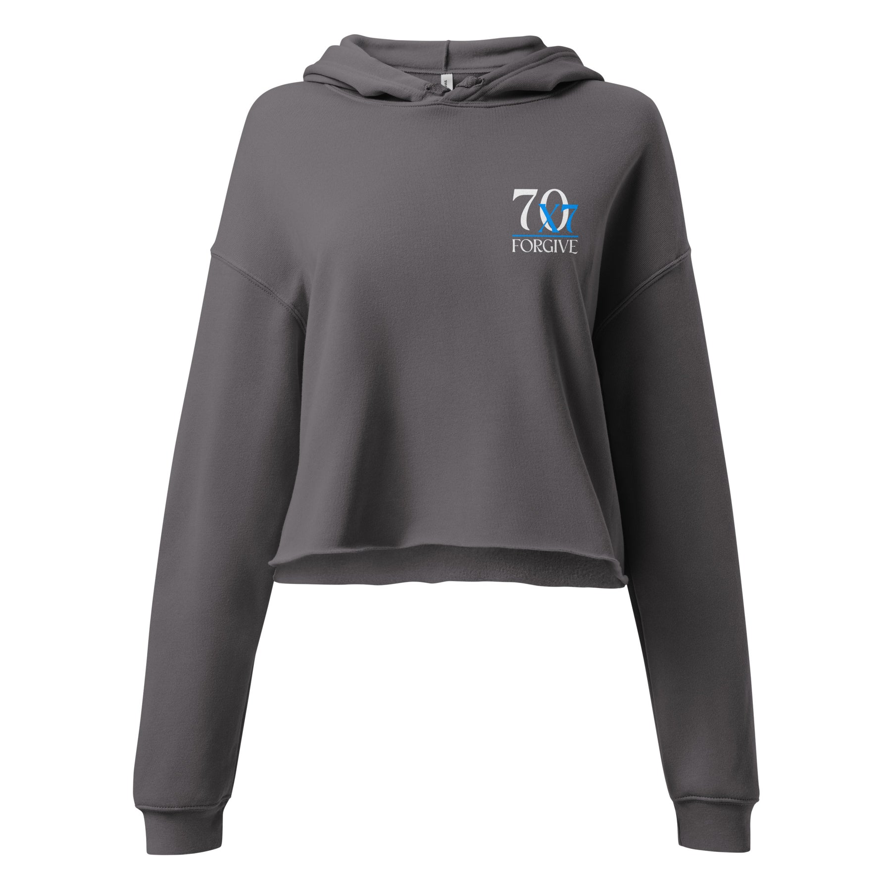 70 X 7 FORGIVE I PREMIUM WOMEN'S CROP HOODIE