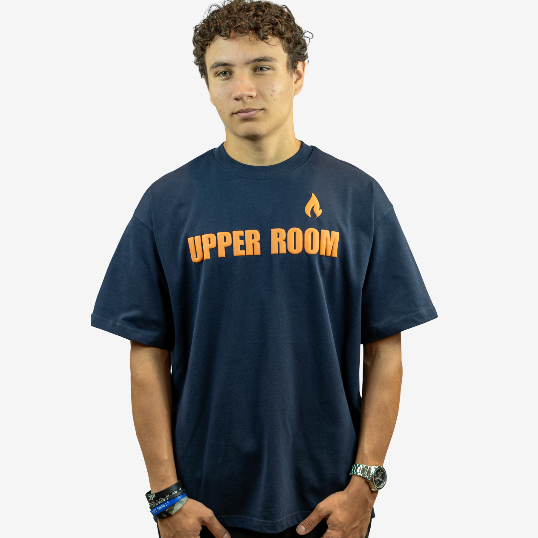 UPPER ROOM Oversize Tee — 3D Puff Print Edition