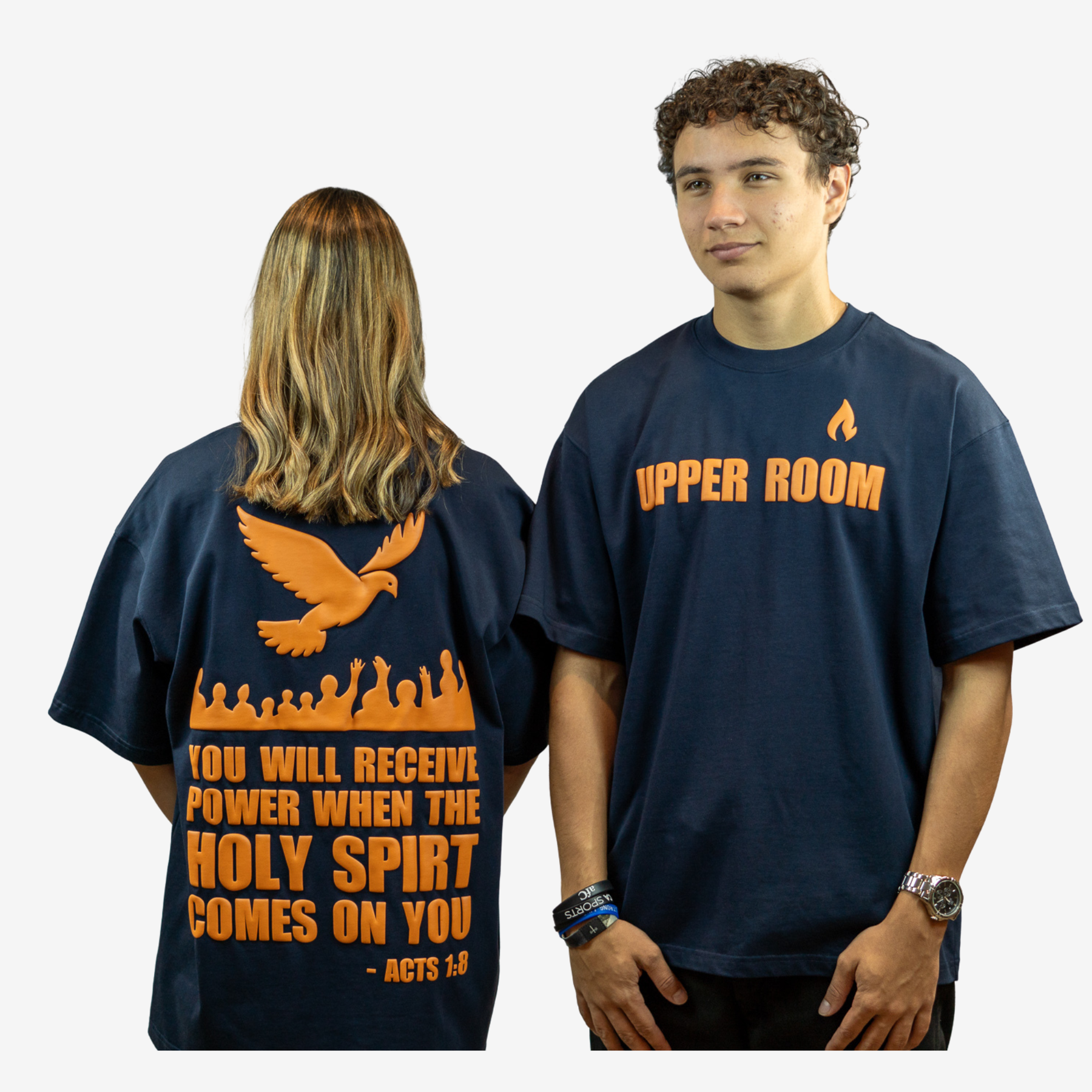 UPPER ROOM Oversize Tee — 3D Puff Print Edition