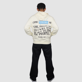 FOLLOW ME Luxury Oversized Unisex Heavyweight Zip-Up Hoodie