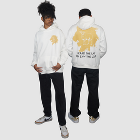 THE LION AND THE LAMB - Cropped Boxy Oversized Hoodie – Unisex