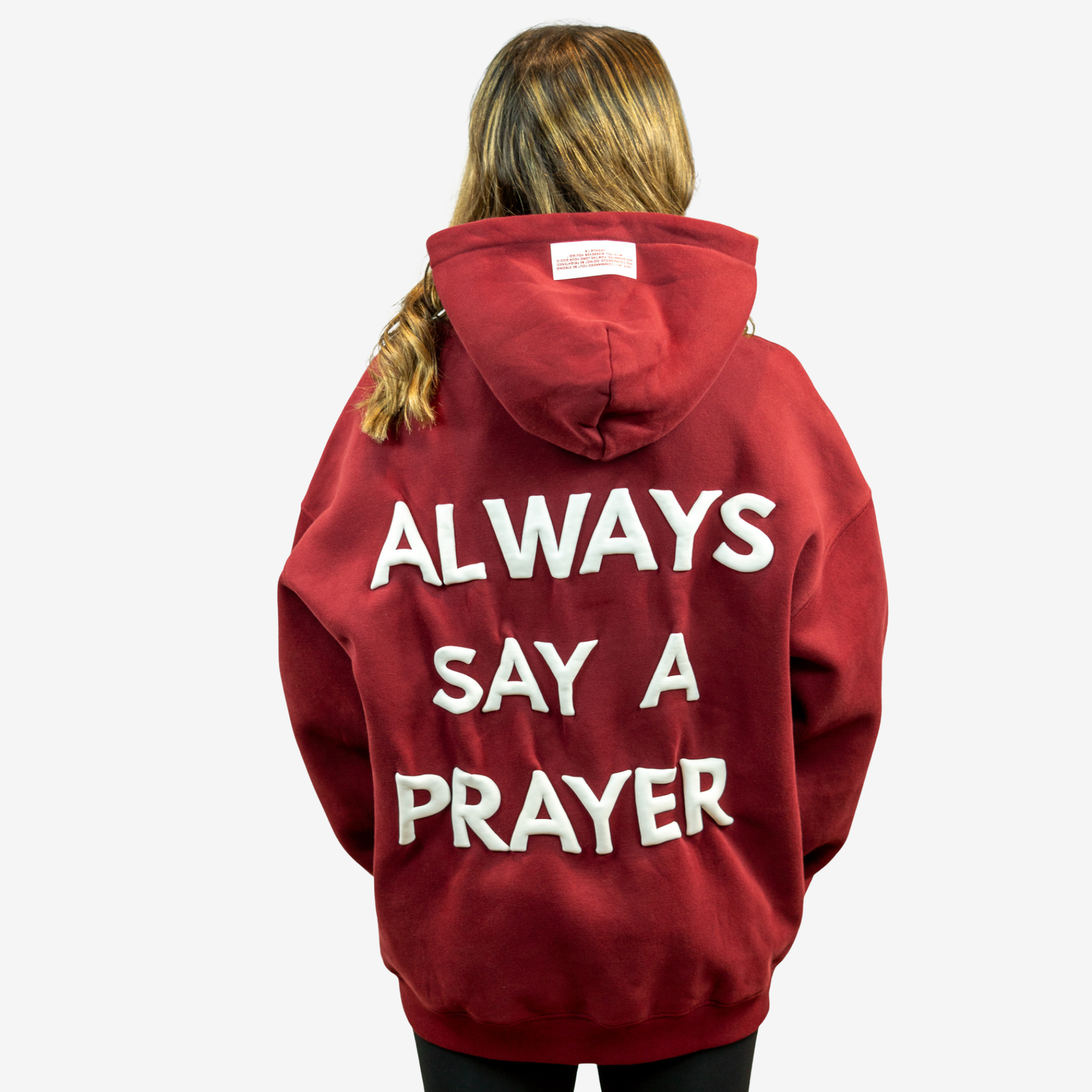 A.S.A.P Hoodie – ALWAYS SAY A PRAYER  | 3D Puff Print |350 GSM Full Fleece | 100% Cotton