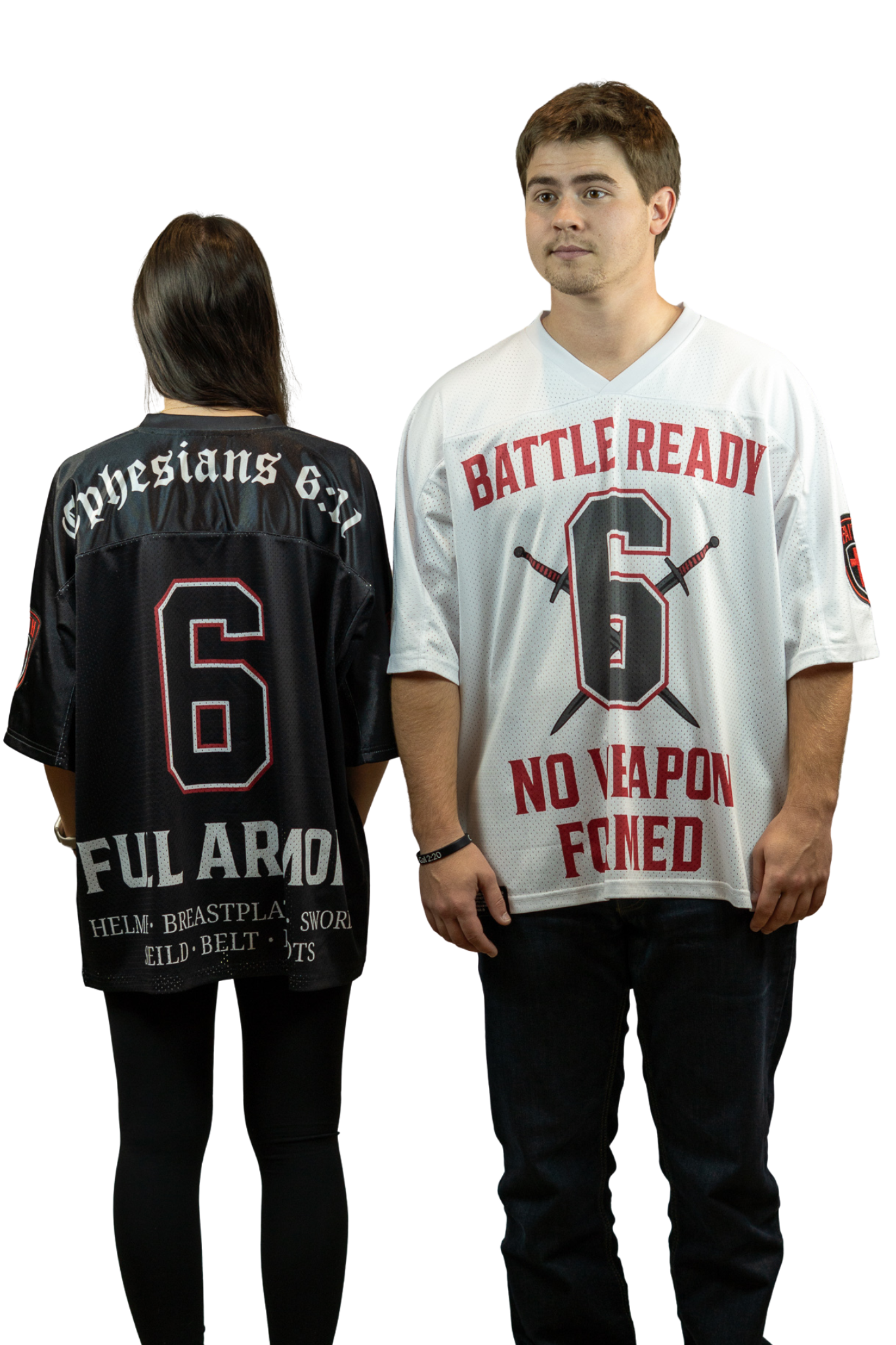 Battle Ready Oversized Jersey – “Full Armor” Edition - WHITE