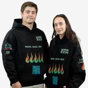 UPPER ROOM — “WAITED. FILLED. SENT.”  Premium Unisex Hoodie