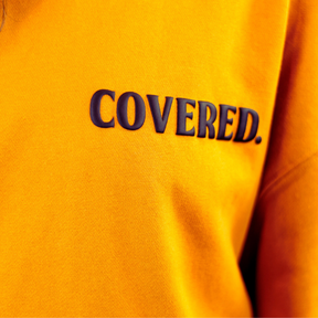 COVERED BY THE BLOOD - Luxury 3D Puff Print Oversize Heavyweight Hoodie