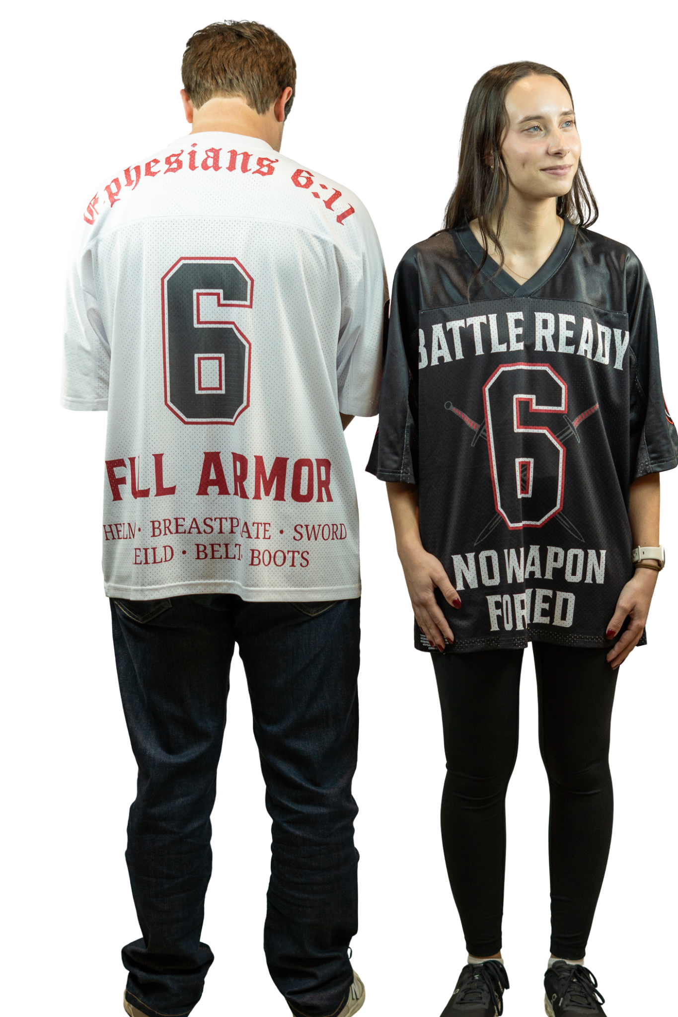 Battle Ready Oversized Jersey – “Full Armor” Edition - WHITE