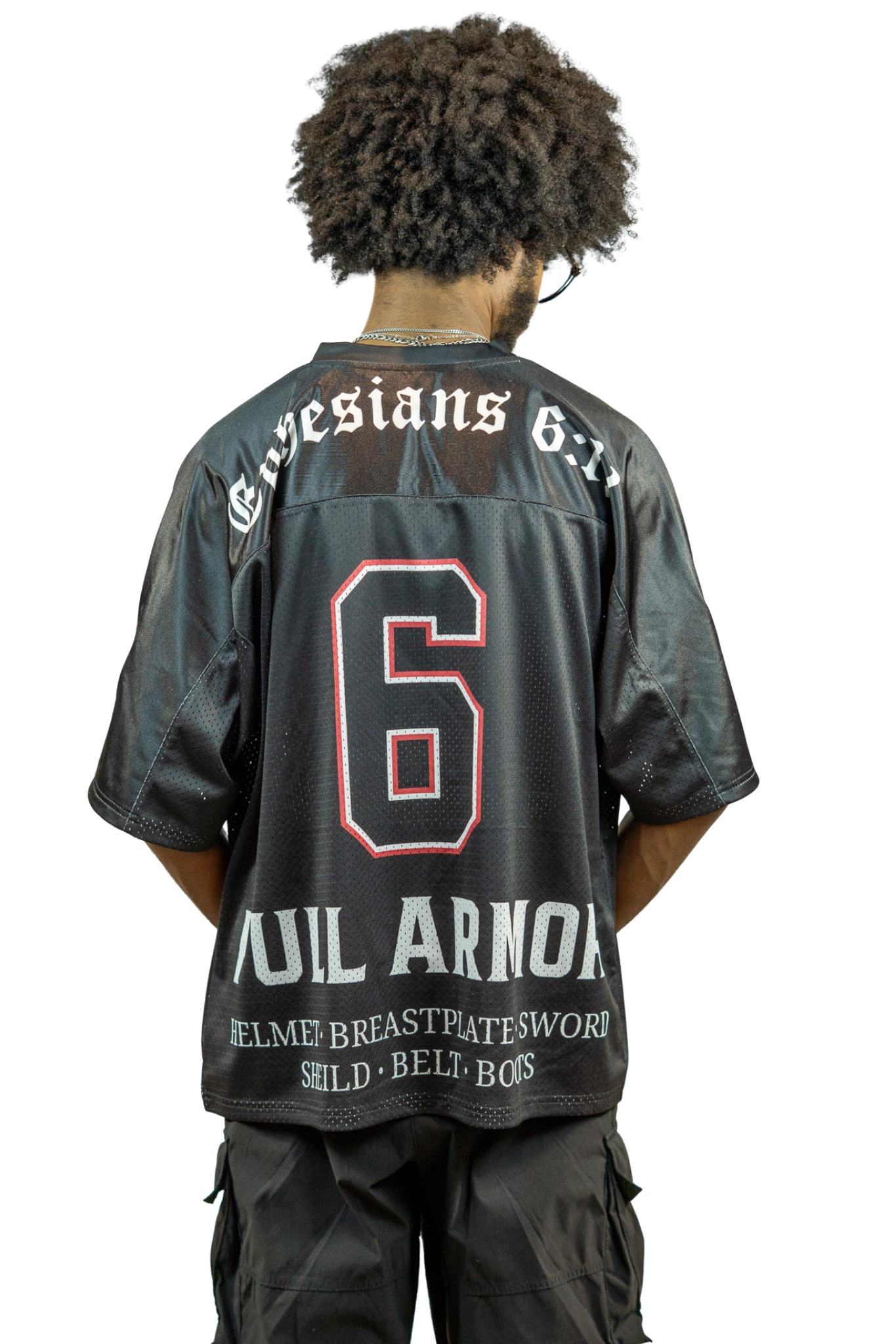 Battle Ready Oversized Jersey – “Full Armor” Edition - BLACK