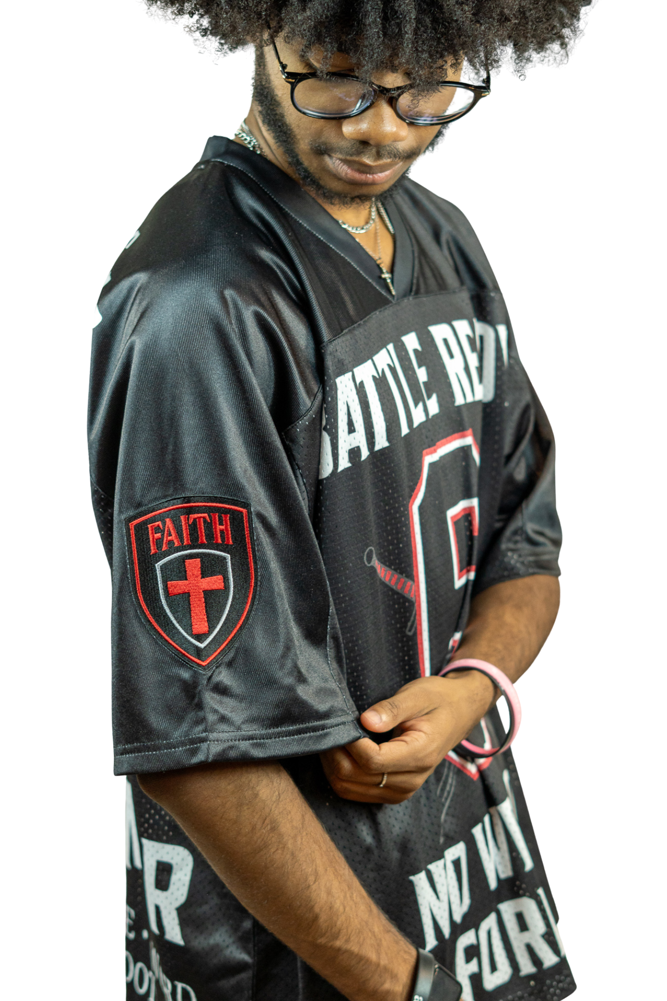 Battle Ready Oversized Jersey – “Full Armor” Edition - BLACK