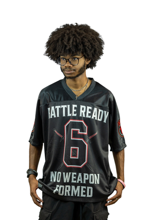 Battle Ready Oversized Jersey – “Full Armor” Edition - BLACK