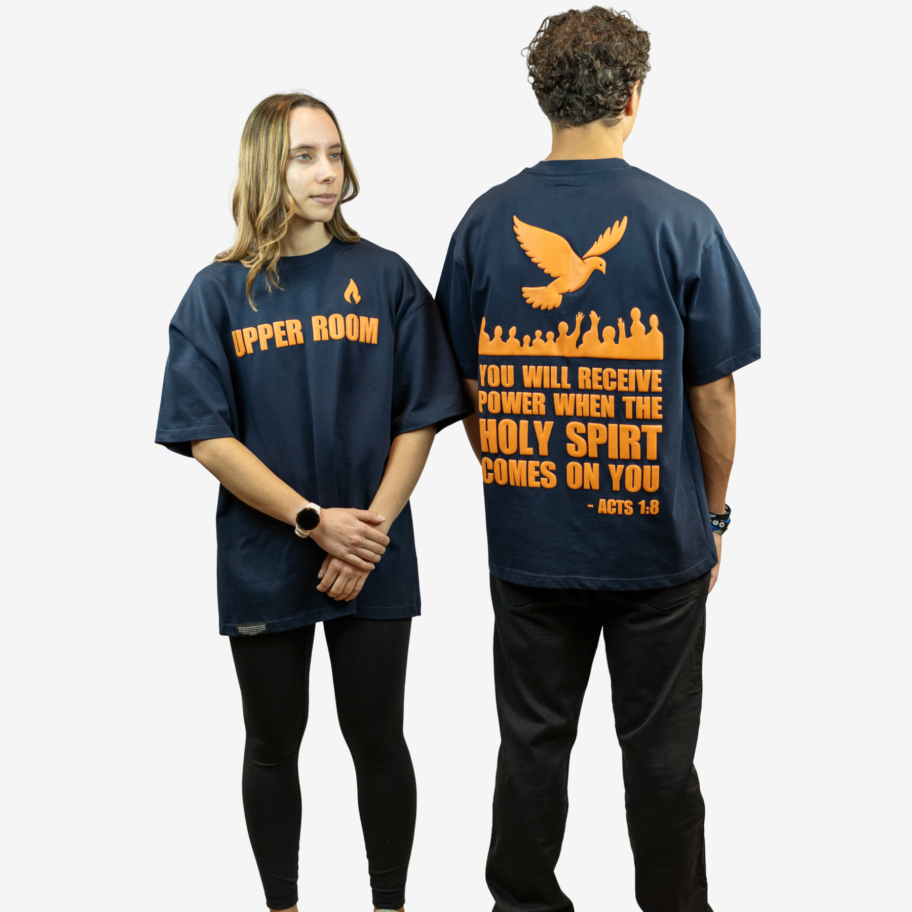 UPPER ROOM Oversize Tee — 3D Puff Print Edition