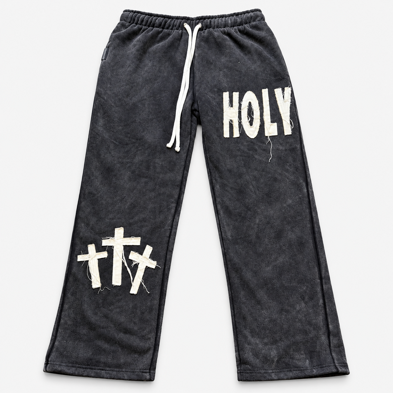 DISTRESSED HOLY THREE CROSSES Premium Sweatpants