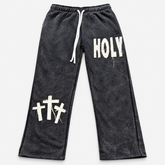 DISTRESSED HOLY THREE CROSSES Premium Sweatpants