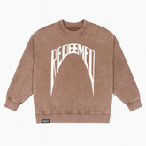 REDEEMED – Unisex Premium Oversized Puff Print Sweatshirt w/ Side Pockets