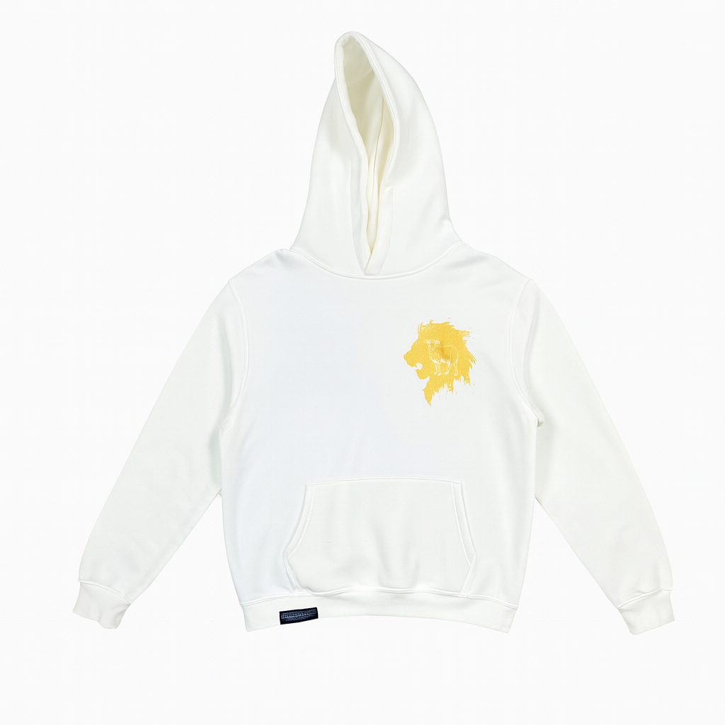 THE LION AND THE LAMB - Cropped Boxy Oversized Hoodie – Unisex