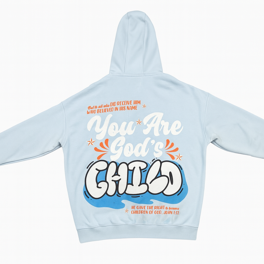 GOD’S CHILD I Luxury Oversized Heavyweight Zip-Up Hoodie – Unisex