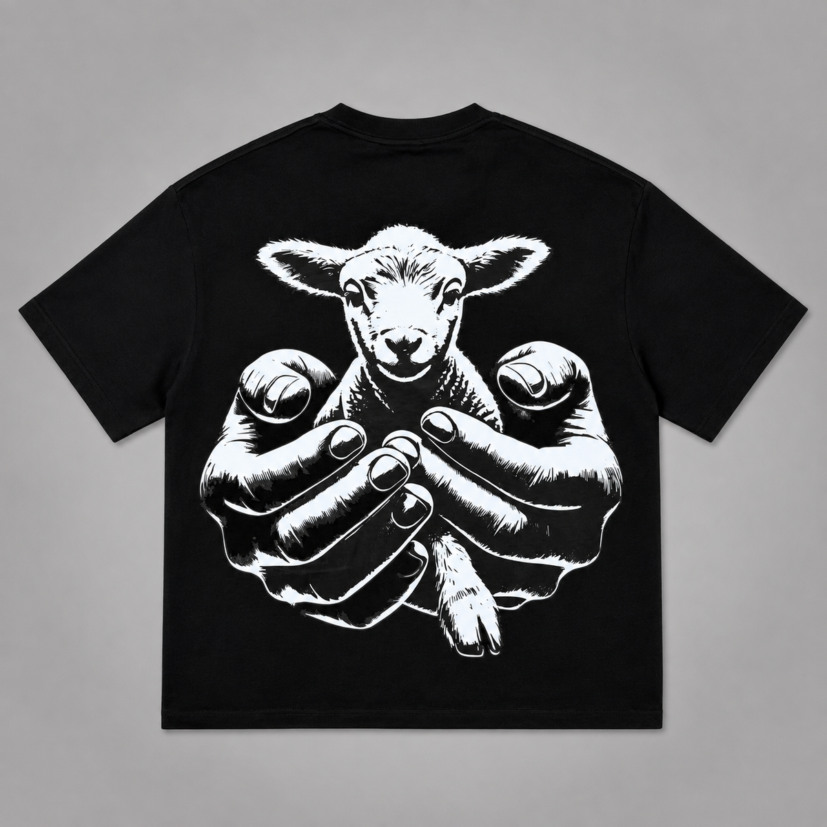 BEHOLD — THE LAMB OF GOD™ SIGNATURE PREMIUM PUFF PRINT TEE