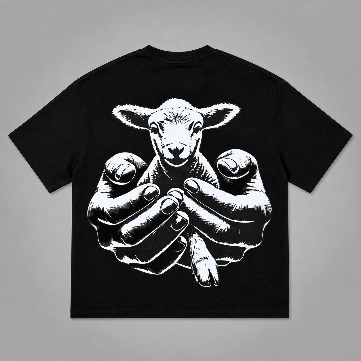 BEHOLD — THE LAMB OF GOD™ SIGNATURE PREMIUM PUFF PRINT TEE