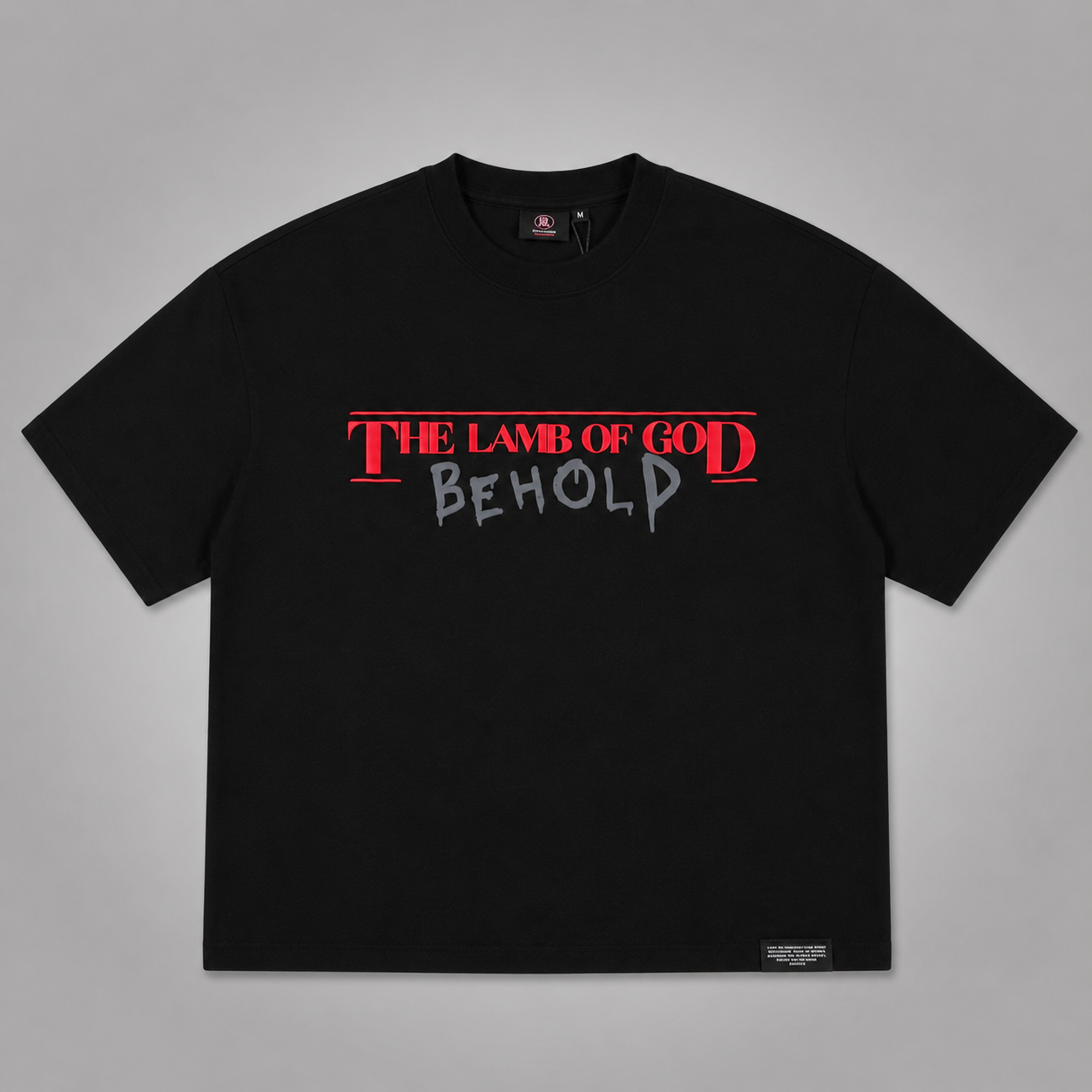 BEHOLD — THE LAMB OF GOD™ SIGNATURE PREMIUM PUFF PRINT TEE