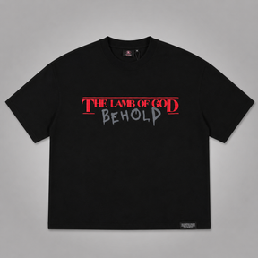 BEHOLD — THE LAMB OF GOD™ SIGNATURE PREMIUM PUFF PRINT TEE