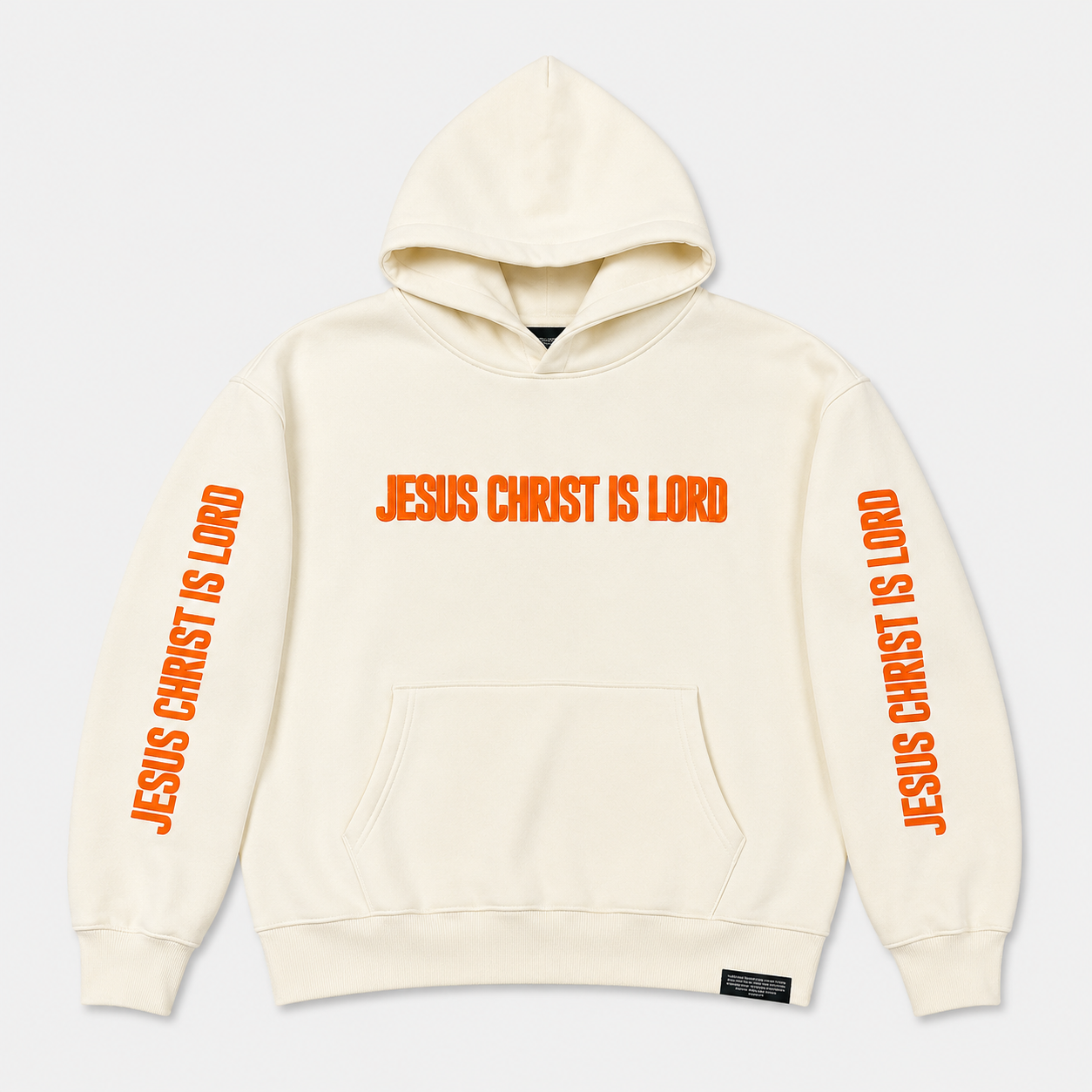JESUS CHRIST IS LORD — SIGNATURE FULL FLEECE HOODIE i APRICOT