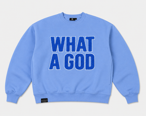 WHAT A GOD | OVERSIZED CHENILLE SWEATSHIRT