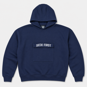 SEEK FIRST | JESUS HOODIE | ZIP AND SIDE POCKETS