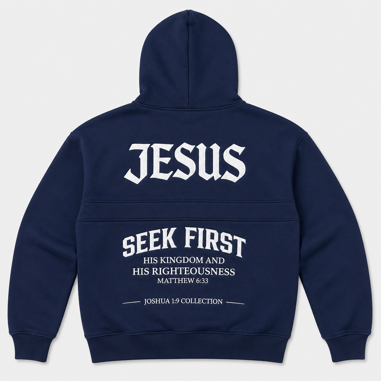 SEEK FIRST | JESUS HOODIE | ZIP AND SIDE POCKETS