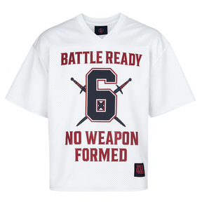 Battle Ready Oversized Jersey – “Full Armor” Edition - WHITE