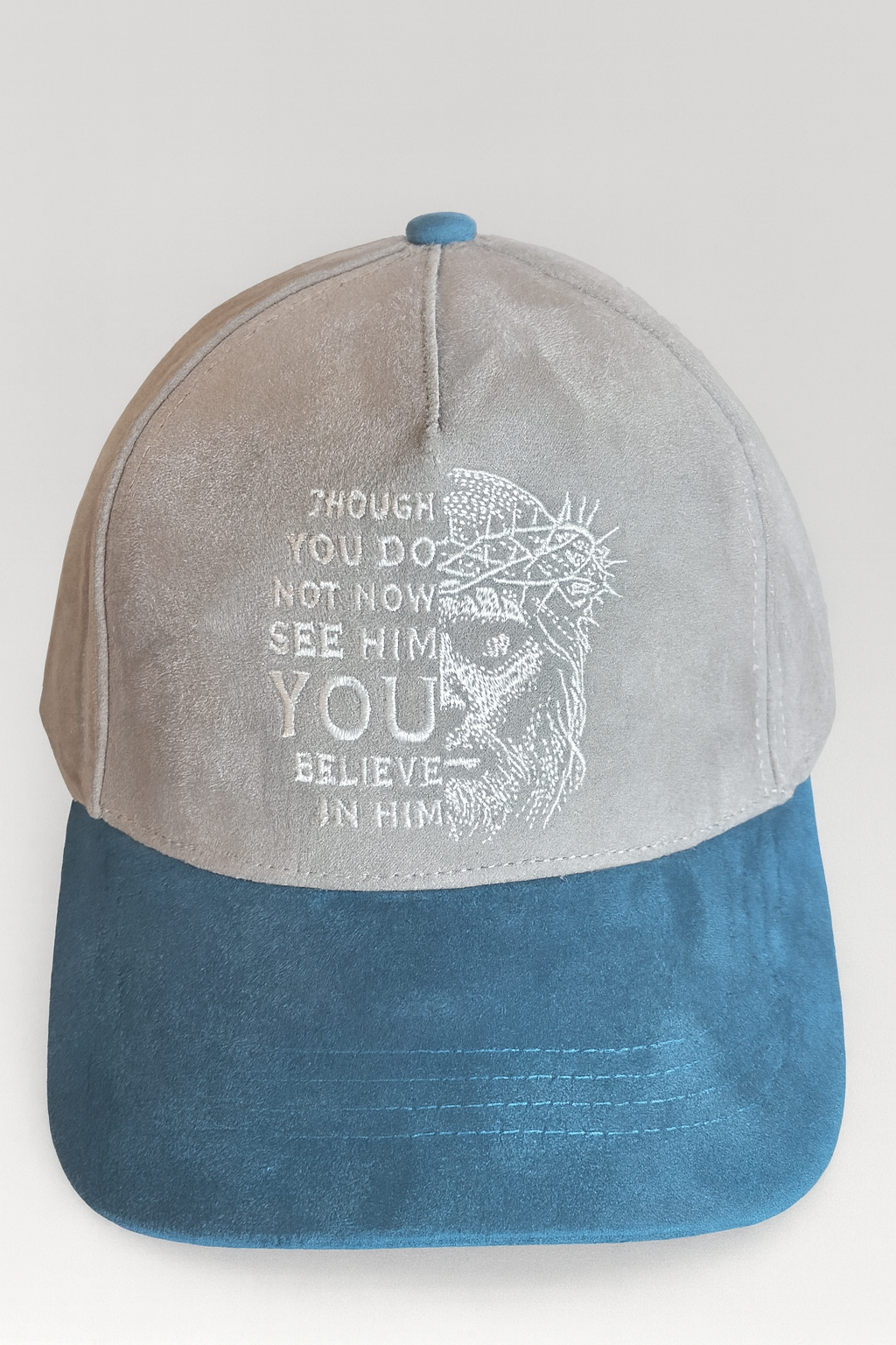 JESUS I BELIEVE – Premium Suede Embroidered Baseball Cap