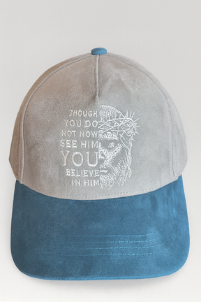 JESUS I BELIEVE – Premium Suede Embroidered Baseball Cap